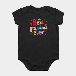 Best Grandma Ever Mothers Day Womens Plus Size Baby Bodysuit